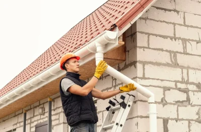 Pose et remplacement de gouttières à Entrepierres
